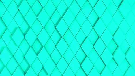 3d background animation of stylish stone rhombuses. looped