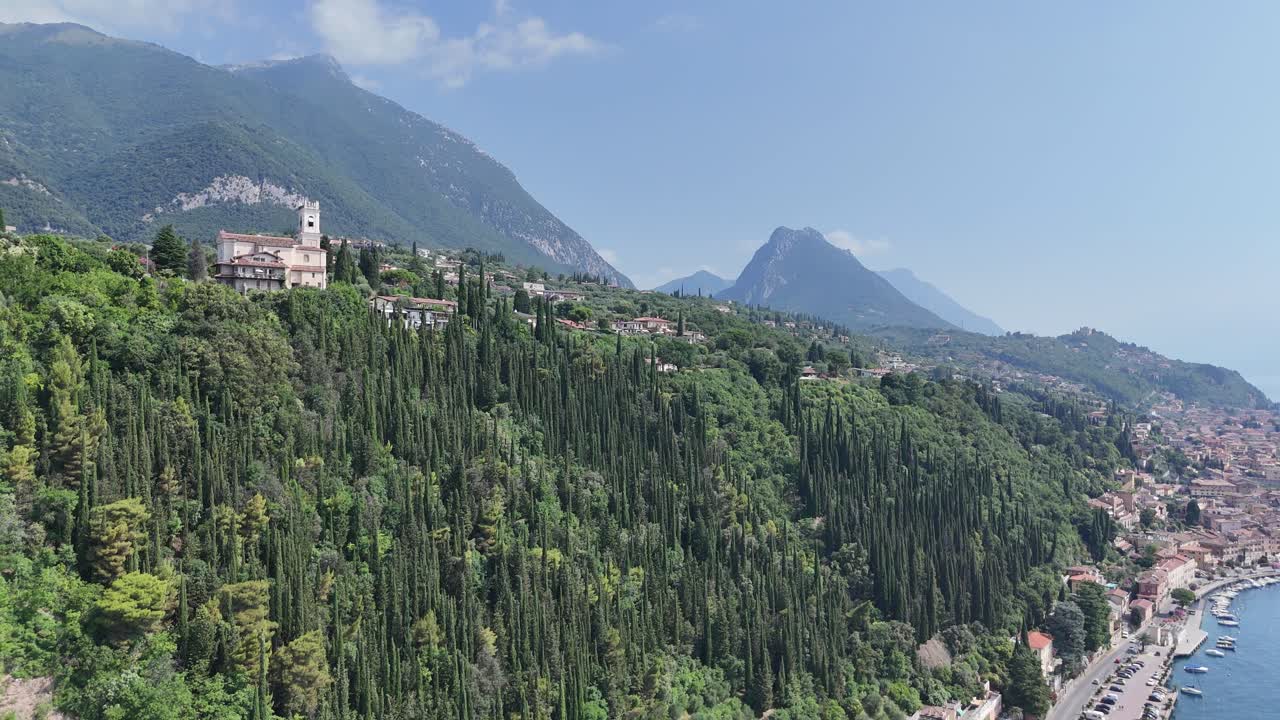 Toscolano Maderno , Lake Garda Italy drone,aerial