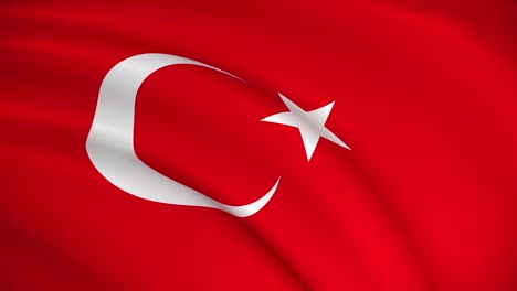 bandera nacional de la turquía