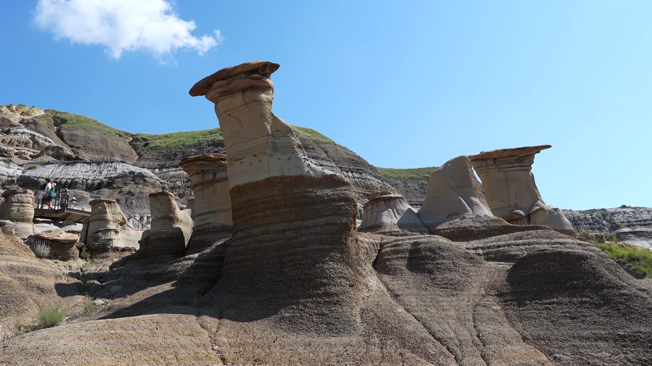 Drumheller, Alberta'daki Hoodoo Kaya Oluşumları