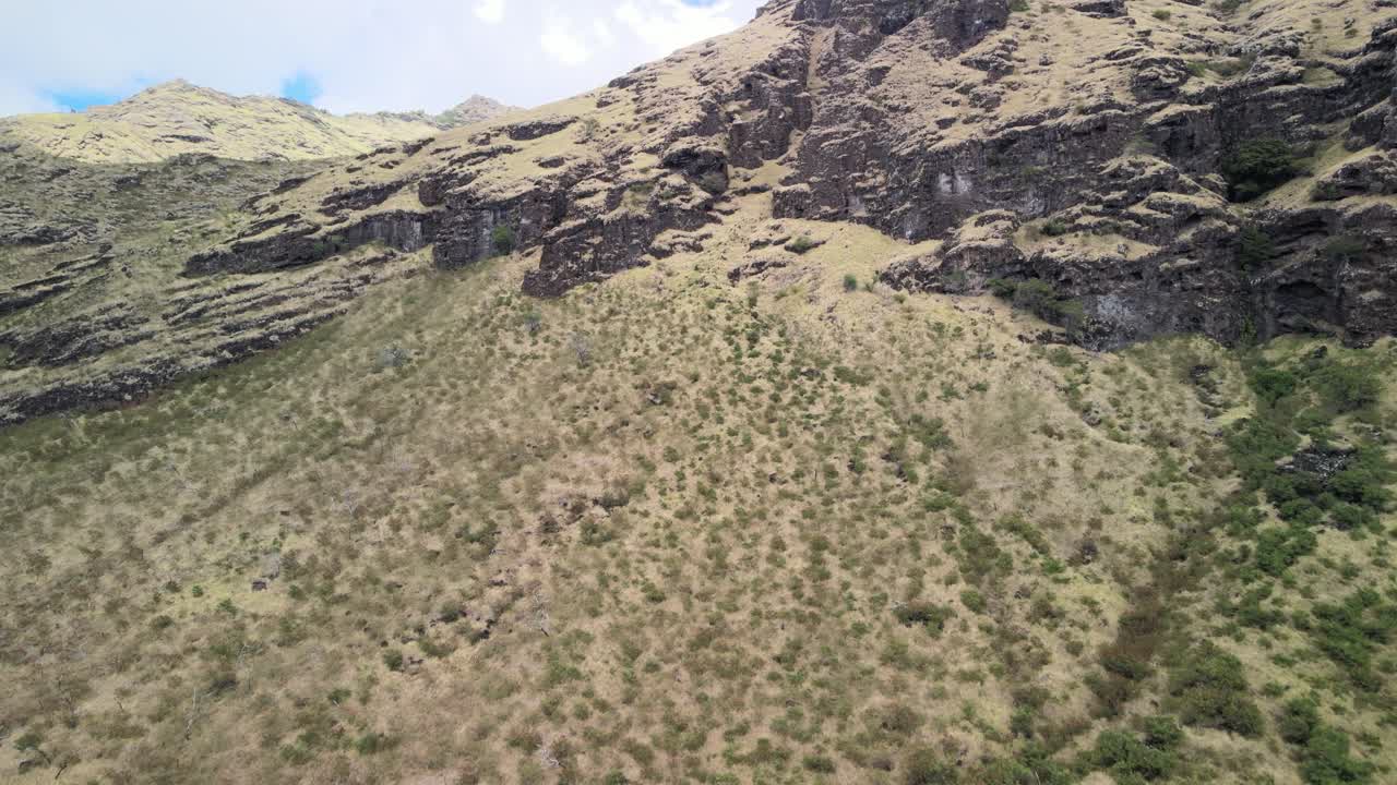 cordillera en el lado oeste de oahu.