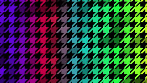 abstract colorful large houndstooth texture background loop