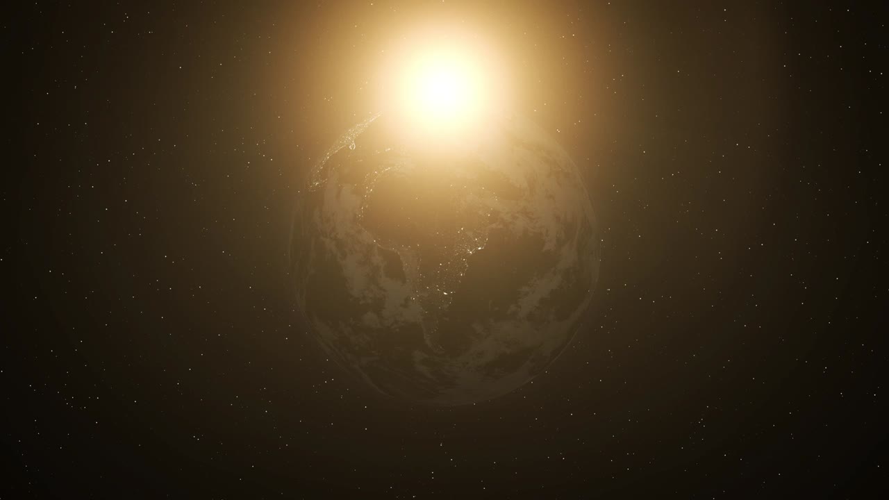 현실적인 지구의 낮과 밤의 전환 - 남아메리카