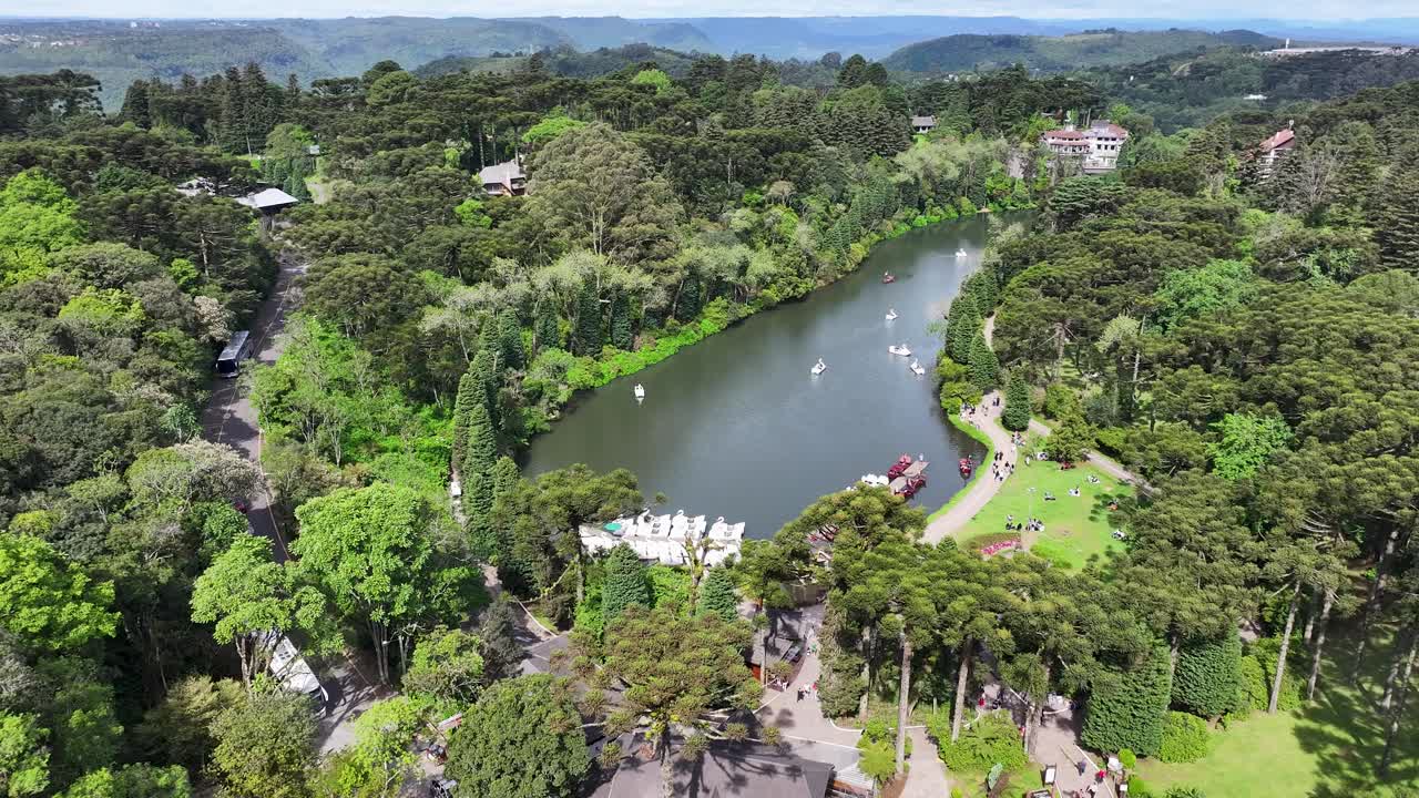 Gramado Brazil. Lago Negro At Gramado In Rio Grande Do Sul Brazil. State Park Landscape. Tourism Travel. Nature Park. Lago Negro At Gramado In Rio Grande Do Sul Brazil. Botanical Scenery.