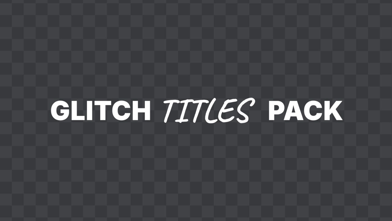 Glitch Text Animation 09
Adobe After Effects 2023
Resolution 3840×2160
RGB version included
