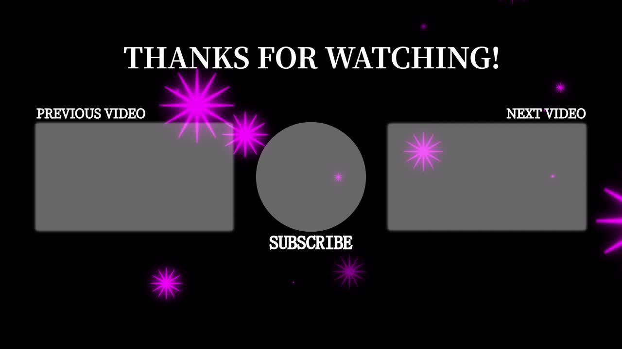 객체 조명 엔드 카드 엔딩 스크린 모션 그래픽