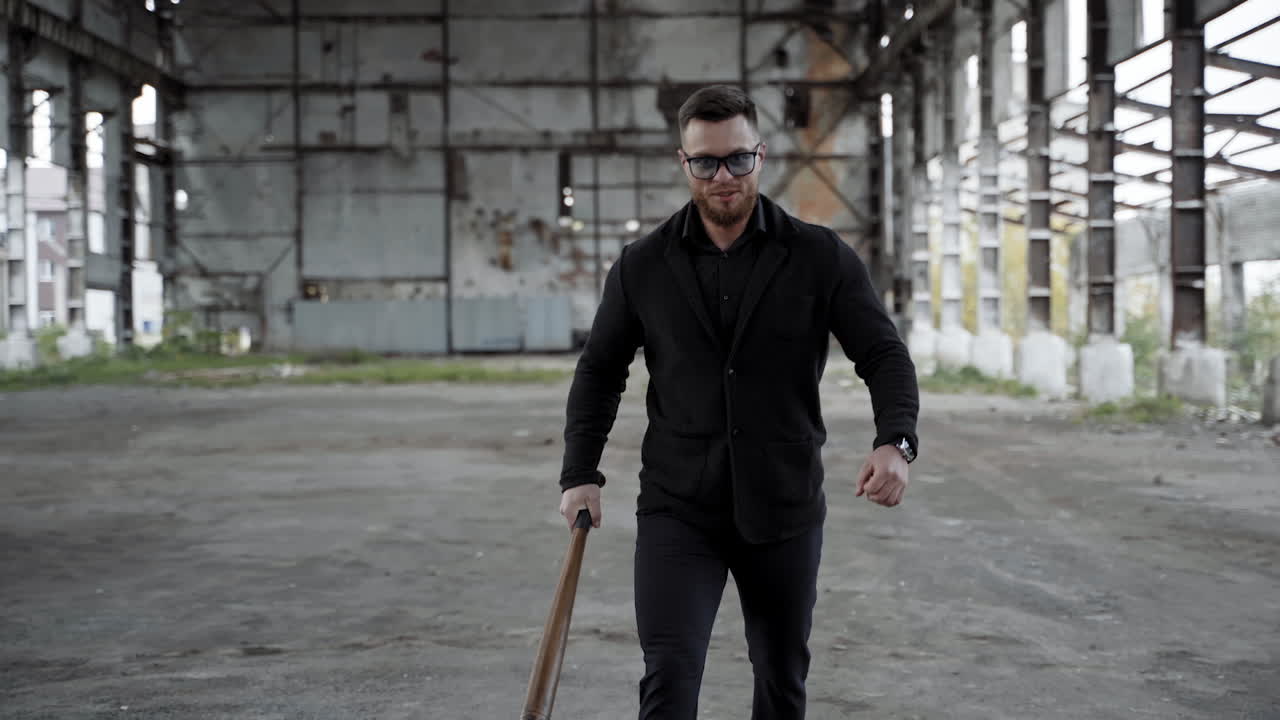 Man with baseball bat. Angry man with baseball bat outdoor