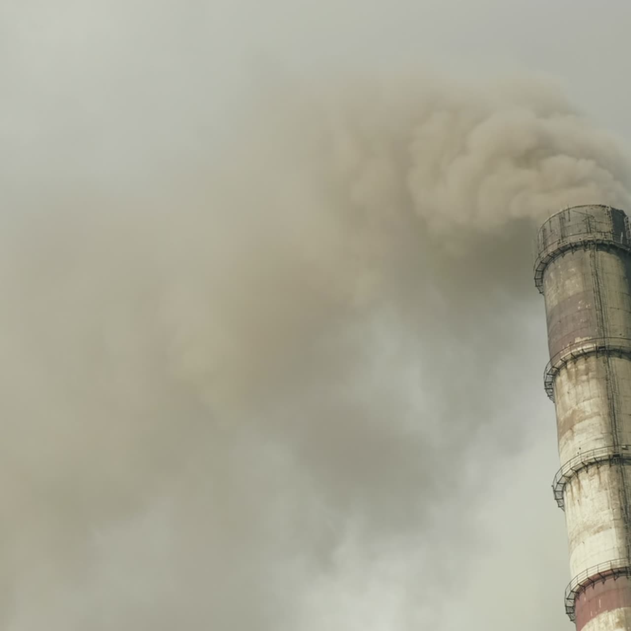 A Pipe Of A Chemical Plant Billowing Thick Black Smoke 1