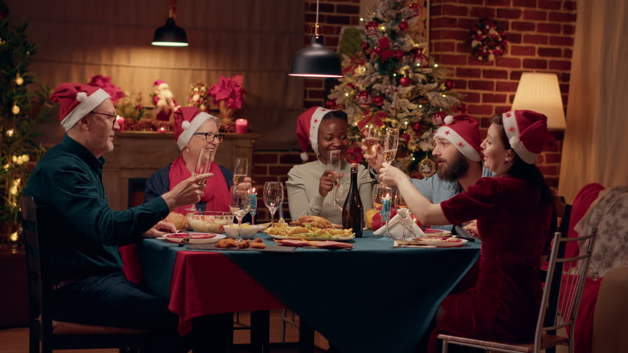 cena de navidad en familia