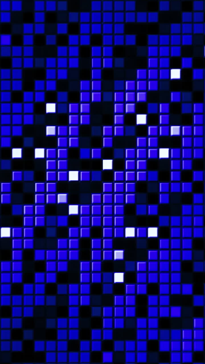 Abstract Blue Pixelated Background
