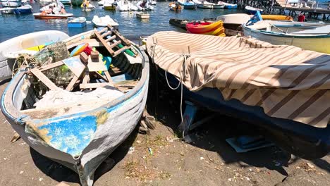 fishing boats docked at marina grande, sorrento