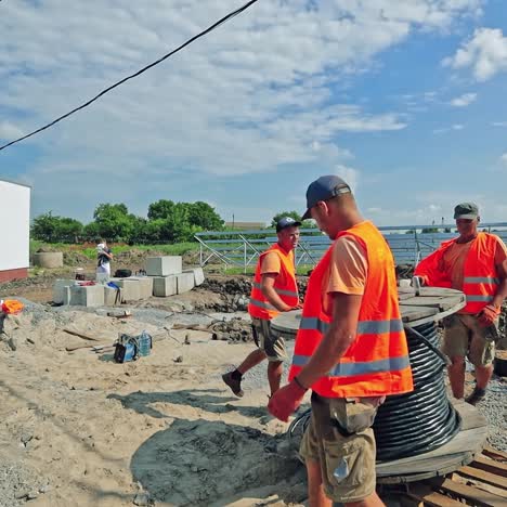 male construction workers