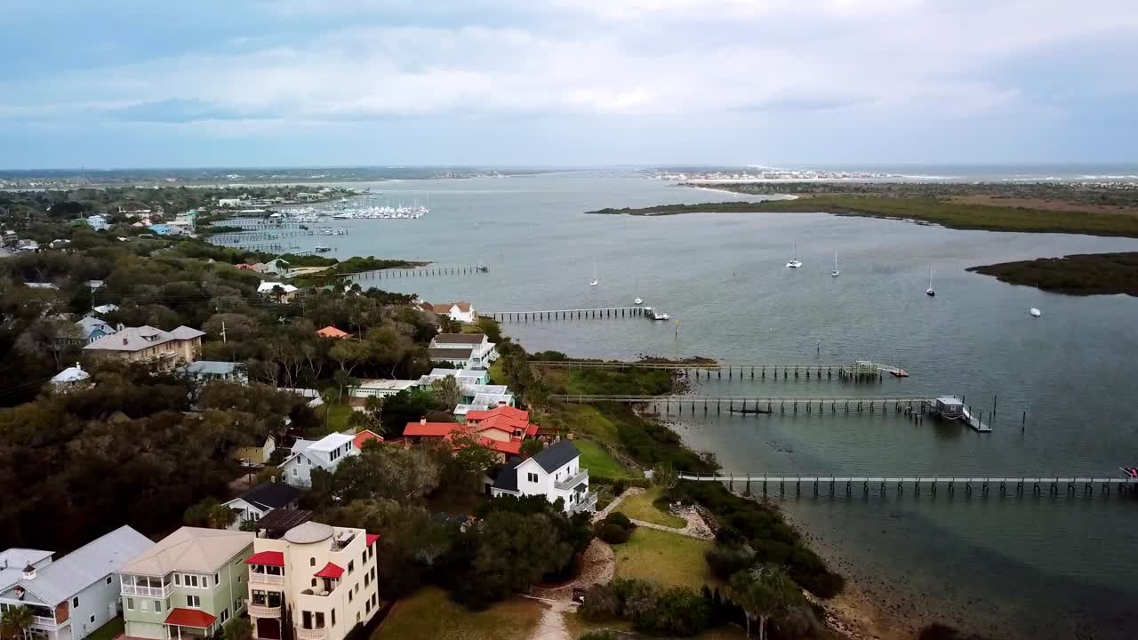 세인트 오거스틴 플로리다의 세인트 오거스틴 등대 지역