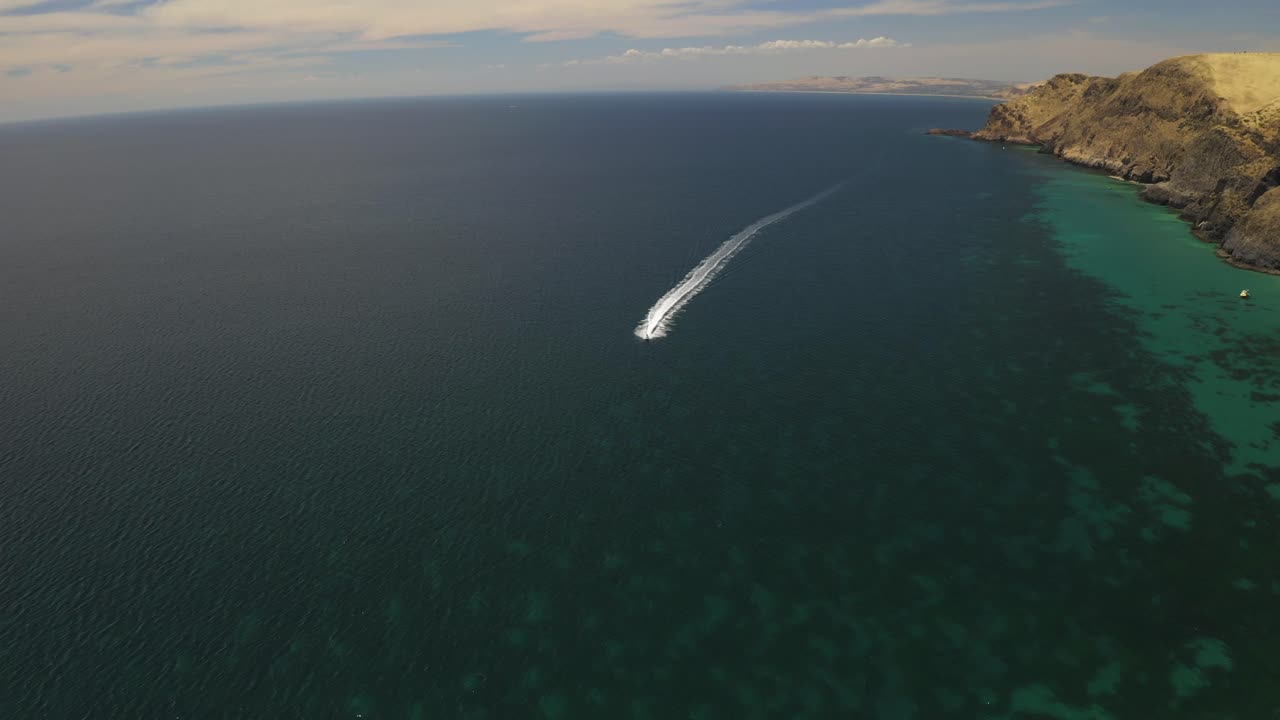 사우스 오스트레일리아 의 플루리우 반도 의 해안선 의 공중 사진