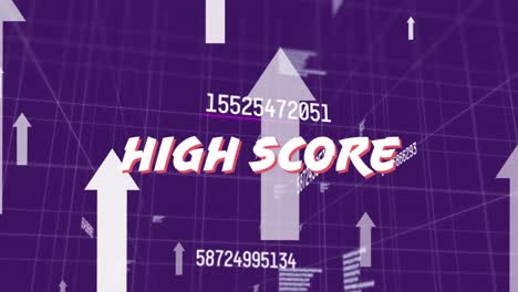 Animation-of-high-score-text-and-arrows-over-grid-and-data-processing