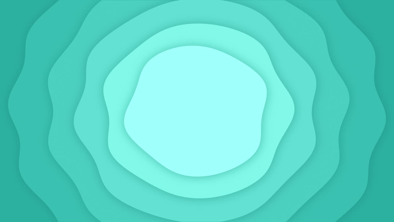 아쿠아 파동 서클 배경 애니메이션, 원활한 루핑