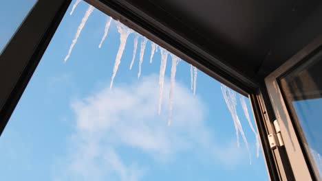 icicles hanging from a window