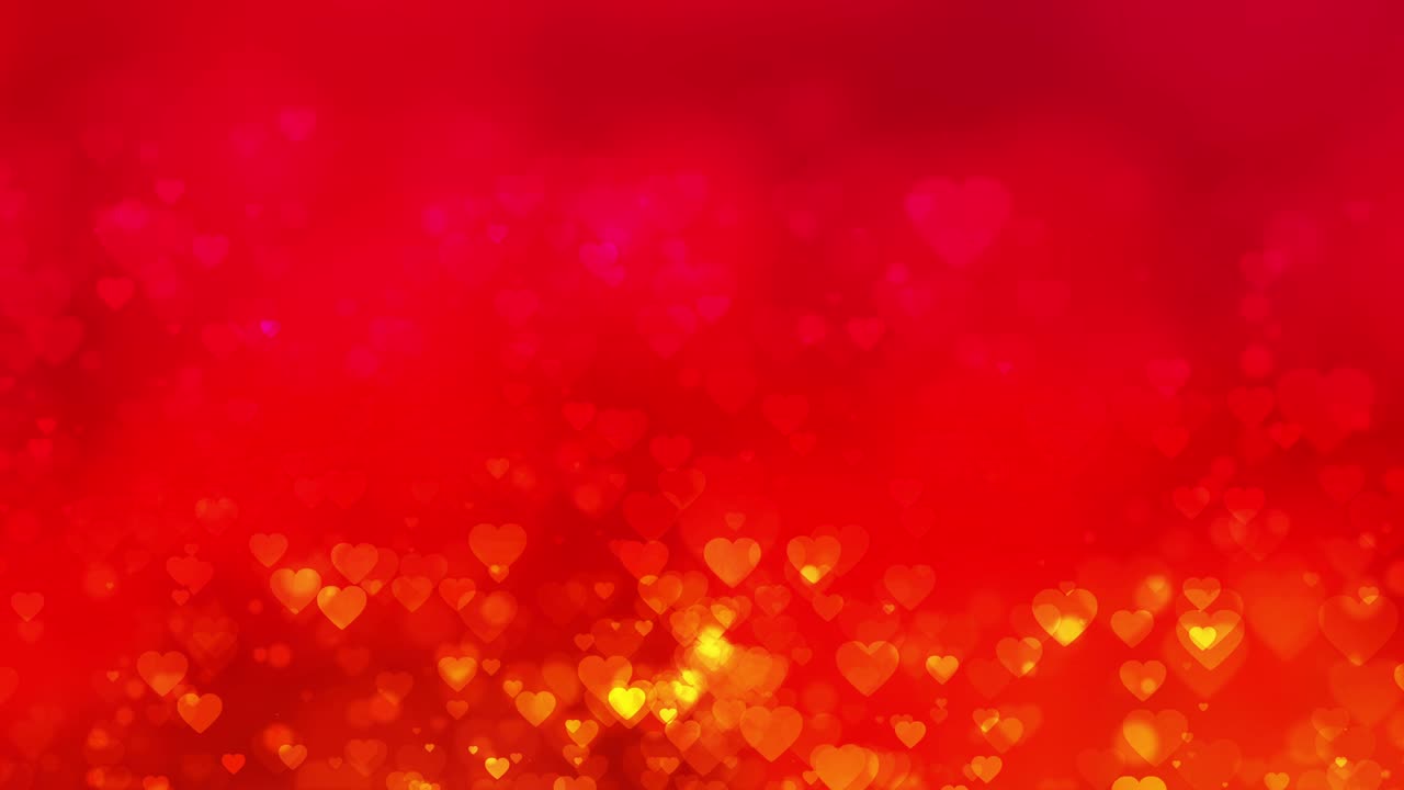추상적인 발렌타인 배경은 bokeh와 심장입니다.