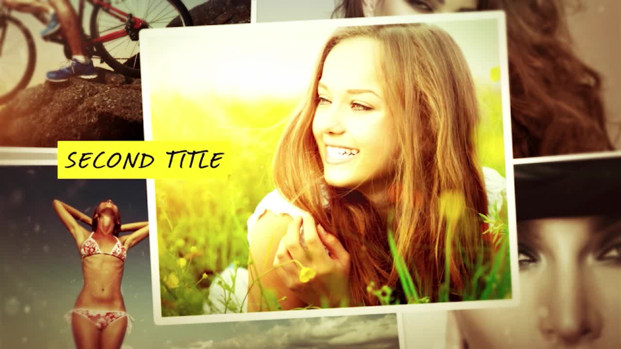 Photo montage animation for promo and marketing