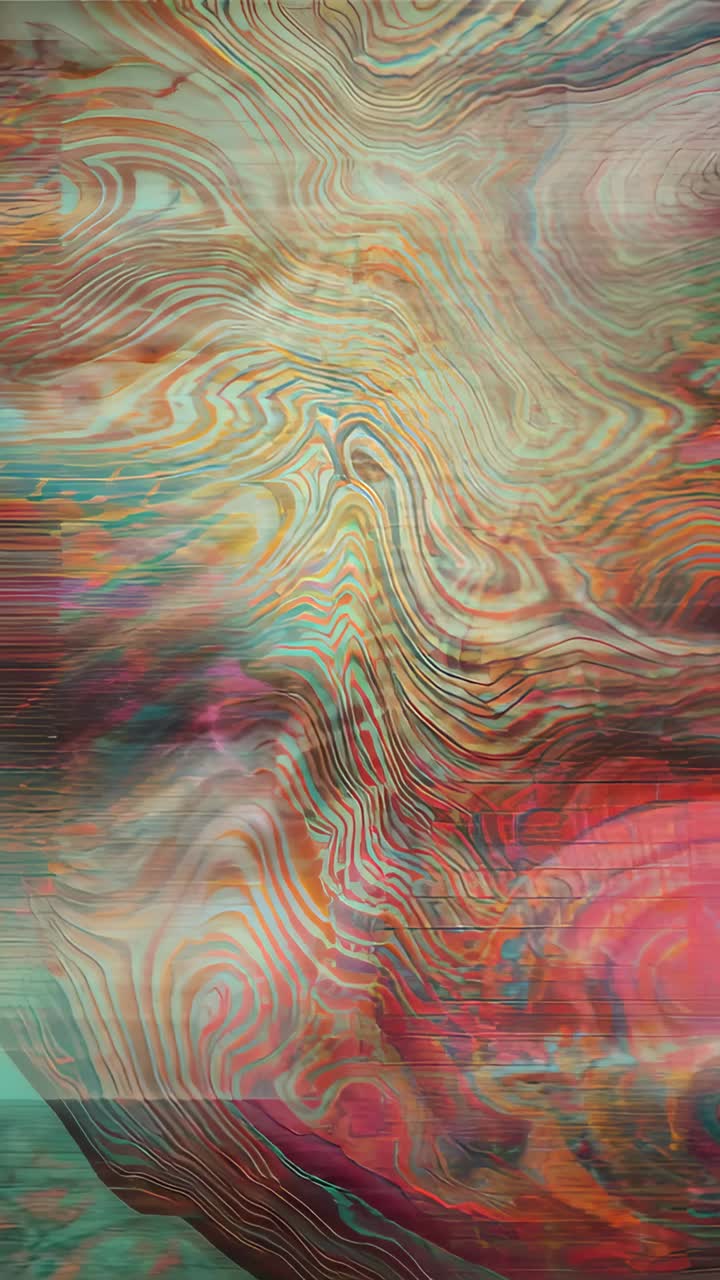 Vertical video: Shifting marble swirl moving across tall frame after frame1, tightening contours