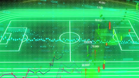 Animación-Del-Campo-De-Fútbol-De-Neón-Verde-Y-Procesamiento-De-Datos