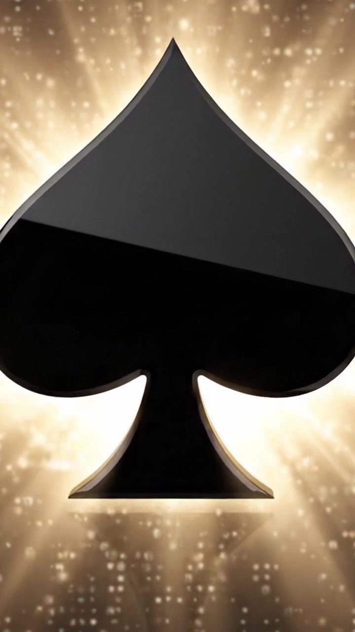 A Dazzling Transformation: From a Burst of Light to a Glimmering Ace of Spades Symbol, This Sequence Captures the Evolution of Radiant Energy and Mystical Game Themes