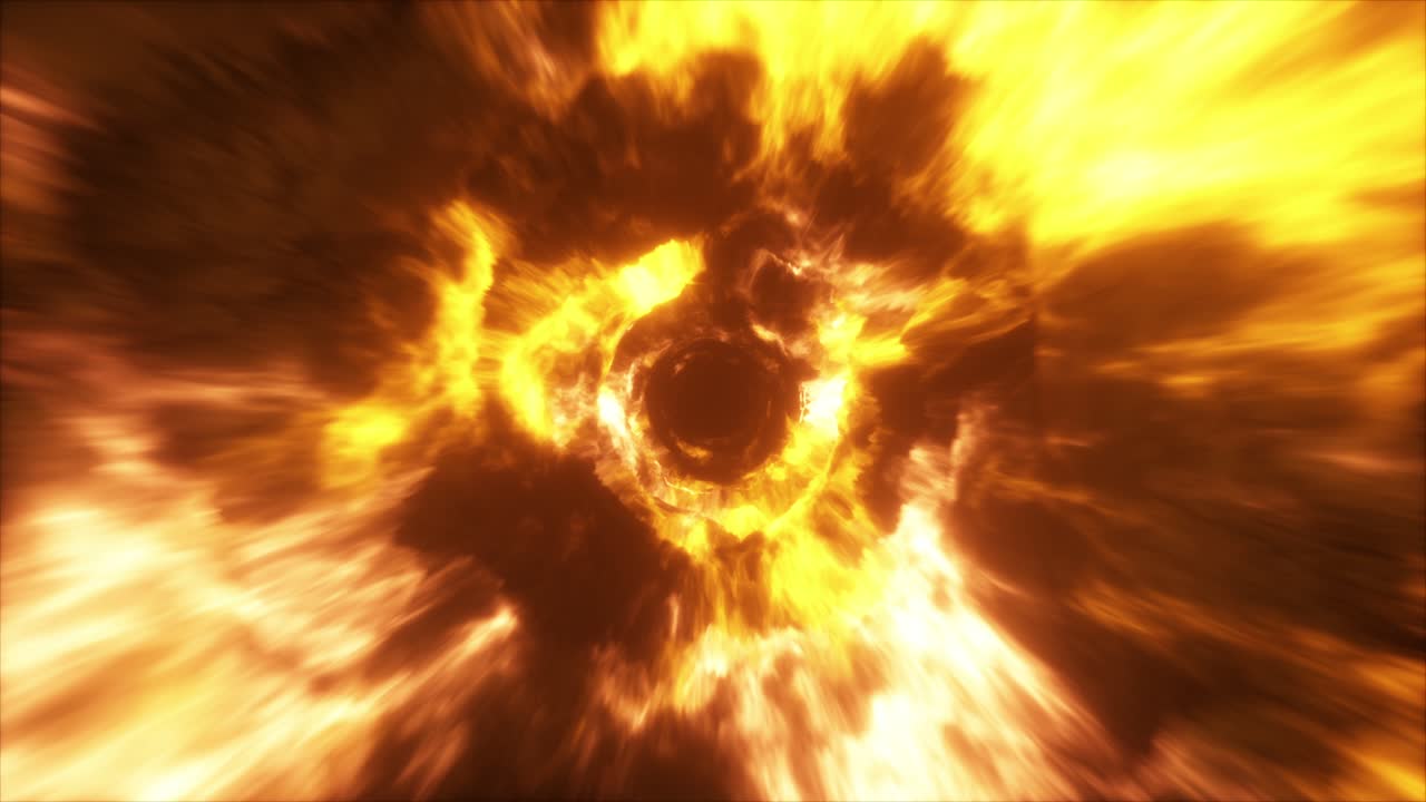 túnel de oro abstracto