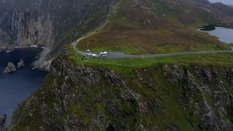 Acantilados-De-La-Liga-Slieve,-Carrick,-Condado-De-Donegal,-Irlanda