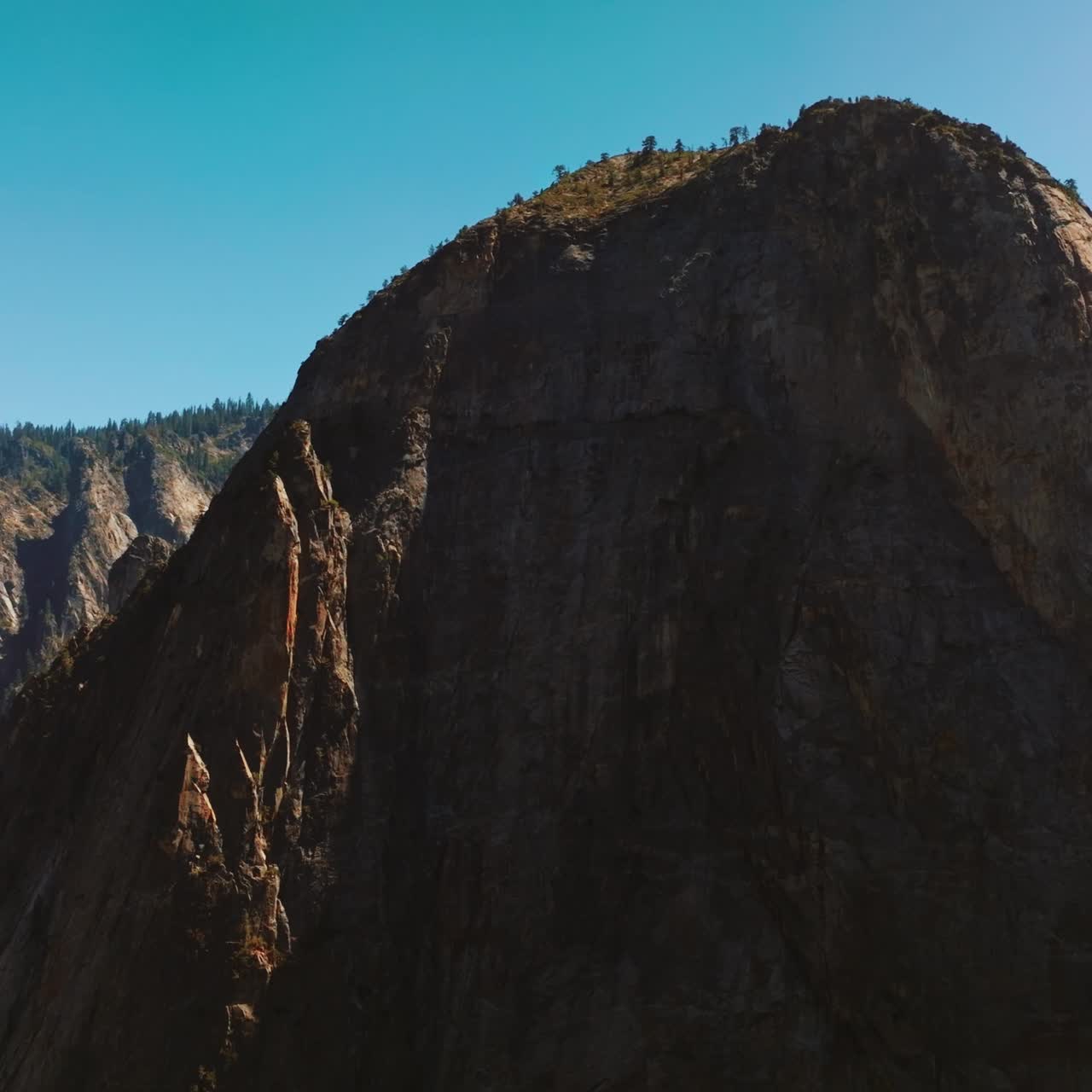 Yosemite natoinal park aerial view. California mountain landscapes