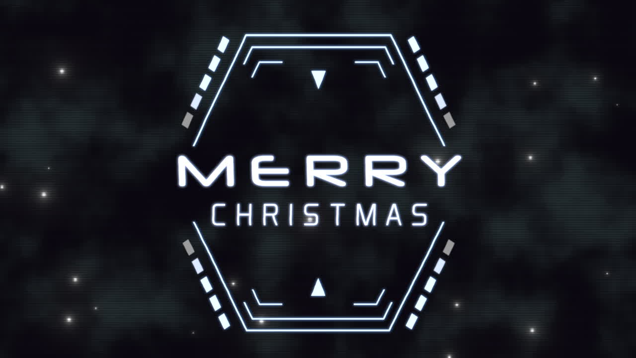 feliz navidad con elementos hud