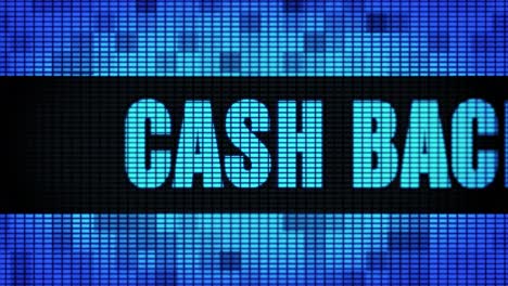 cash back promotion display