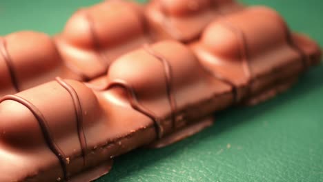 closeup of a milk chocolate bar