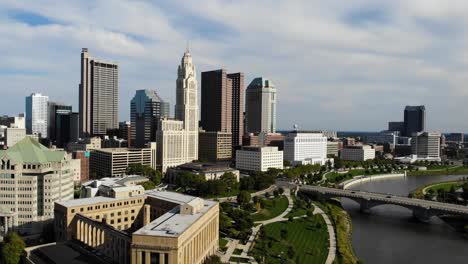 Horizonte-De-Columbus-Ohio---Imágenes-Aéreas-De-Drones