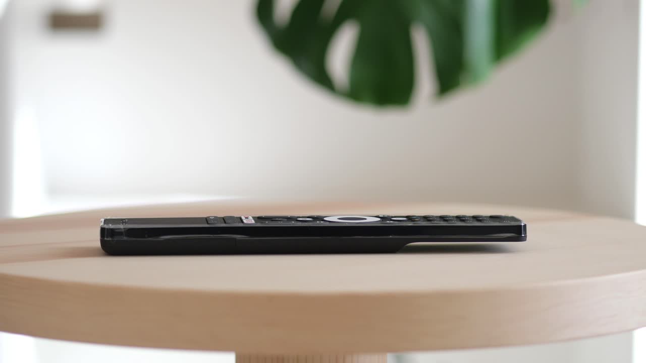 Remote control on a table