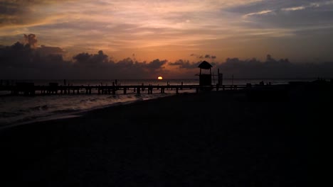 sunset north beach isla mujeres mexico