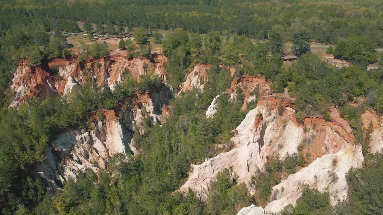 Incredible drone footage of Providence Canyon State Park in Georgia