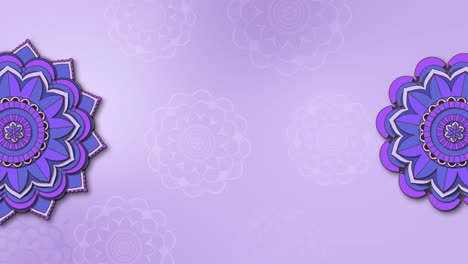 animated greeting for navratri with floral motifs.