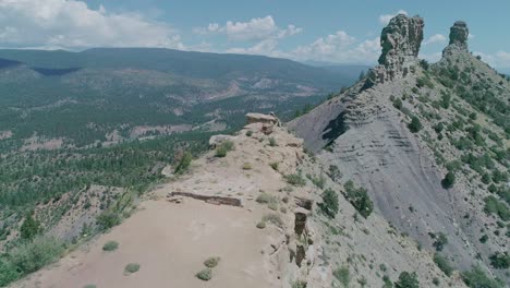 Aerial-view-of-big-rocky-mountains-in-country-side-of-Colorado