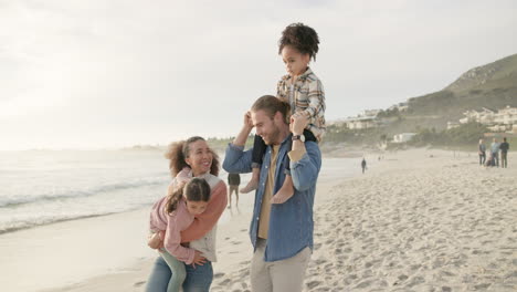 piggyback, children and a blended family
