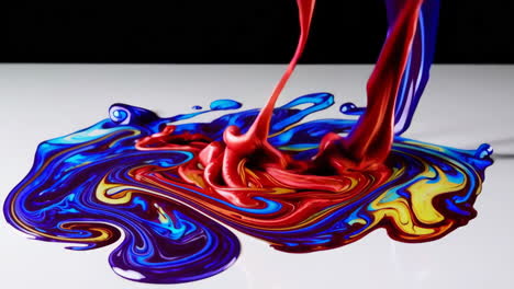 colorful paint splash art