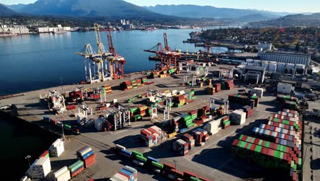 gct vanterm container terminal in vancouver, canada