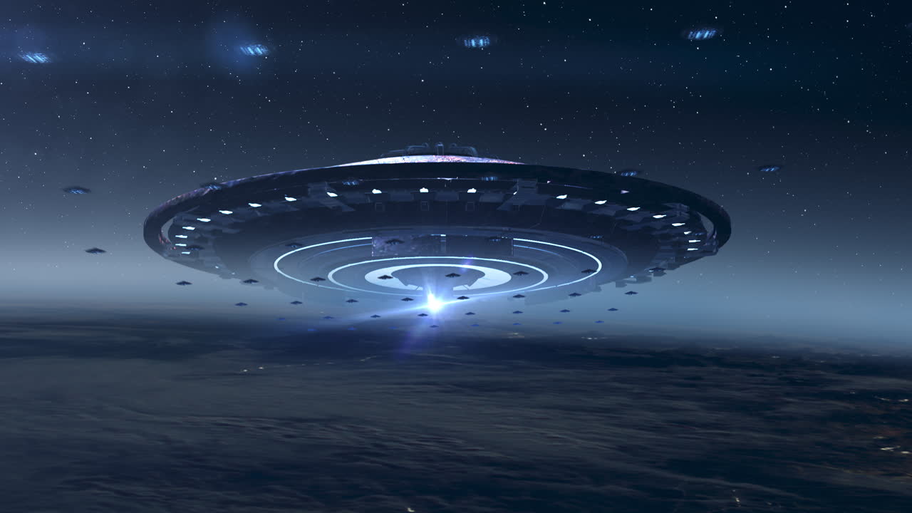 Alien Spaceship Fleet