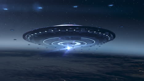 alien spaceship fleet