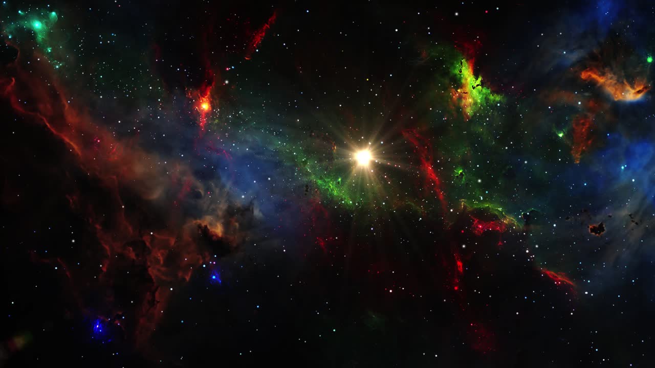 우주 4k를 통해 비행