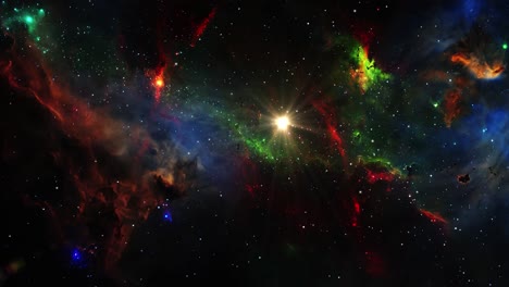 volando a través del universo 4k