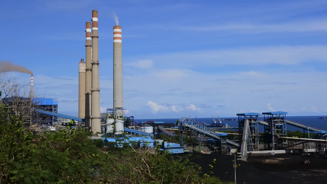steam power plant installation, east java, Indonesia
