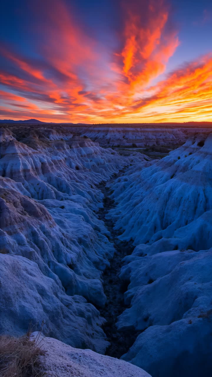 Vibrant Sunset Over Unique Rock Formations