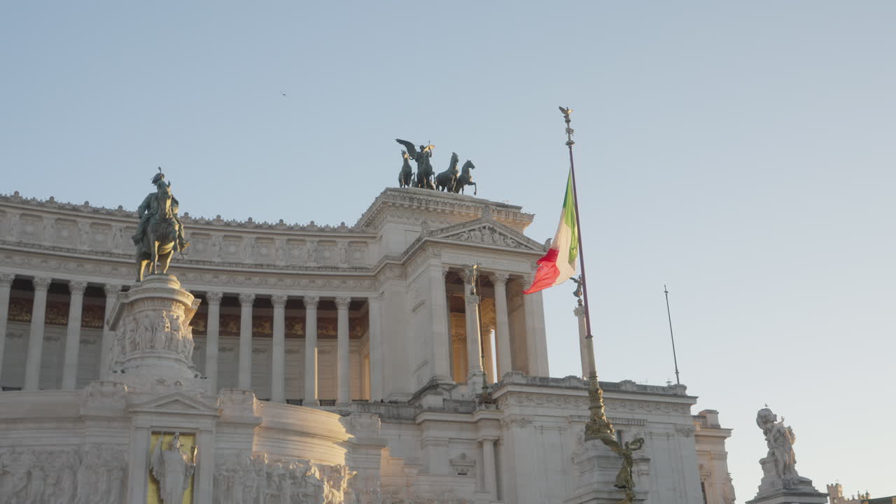 Right side of Monument to Vittorio Emanuele II, Rome, Italy