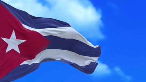 seamless loop of cuban flag.