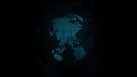Futuristic global connections around the earth planet